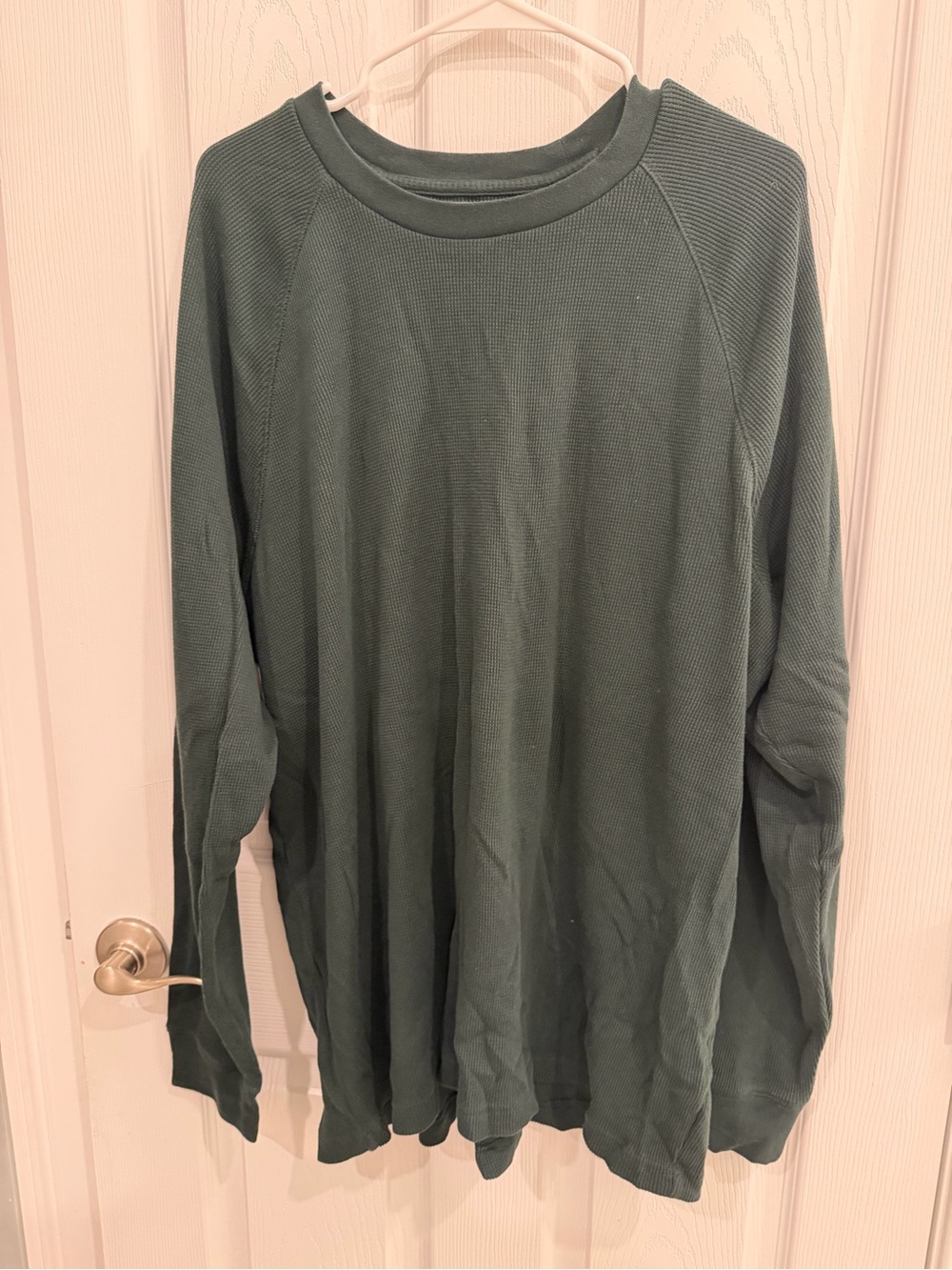 Gap - Men's Long-Sleeve Thermal Crewneck Shirt - Green - XXL